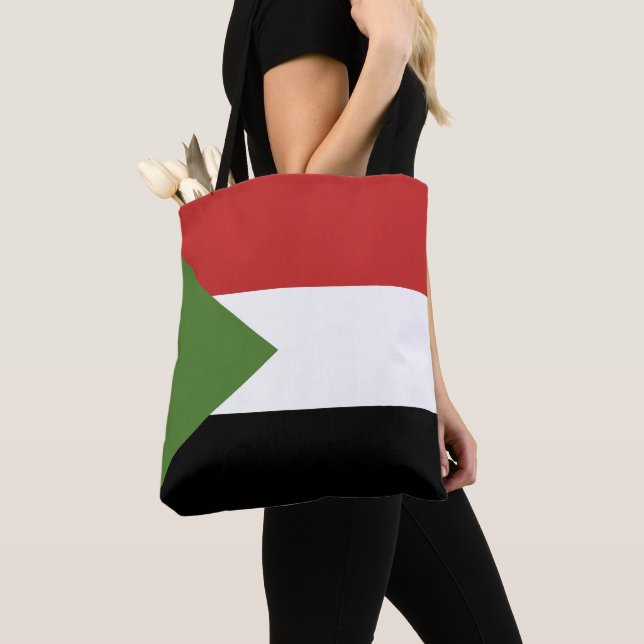 Sudan flag tote bag (Close Up)