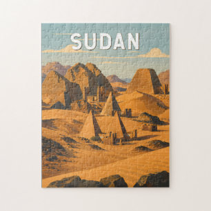 Sudan Illustration Travel Art Vintage Jigsaw Puzzle