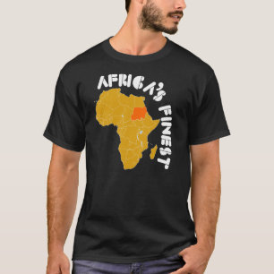 Sudan Map Design T-Shirt
