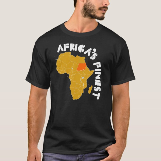 Sudan Map Design T-Shirt (Front)
