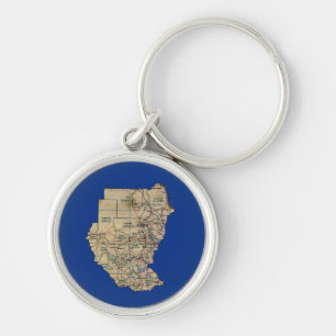 Sudan Map Keychain