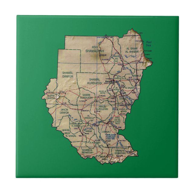 Sudan Map Tile (Front)