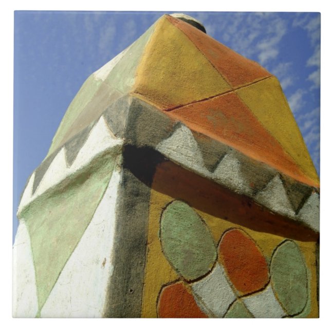 Sudan, North (Nubia), Decorated roof Tile (Front)