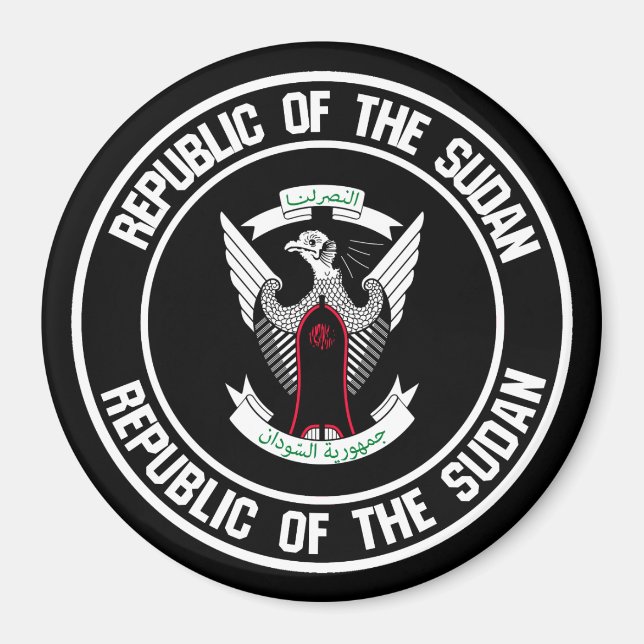 Sudan Round Emblem Magnet (Front)