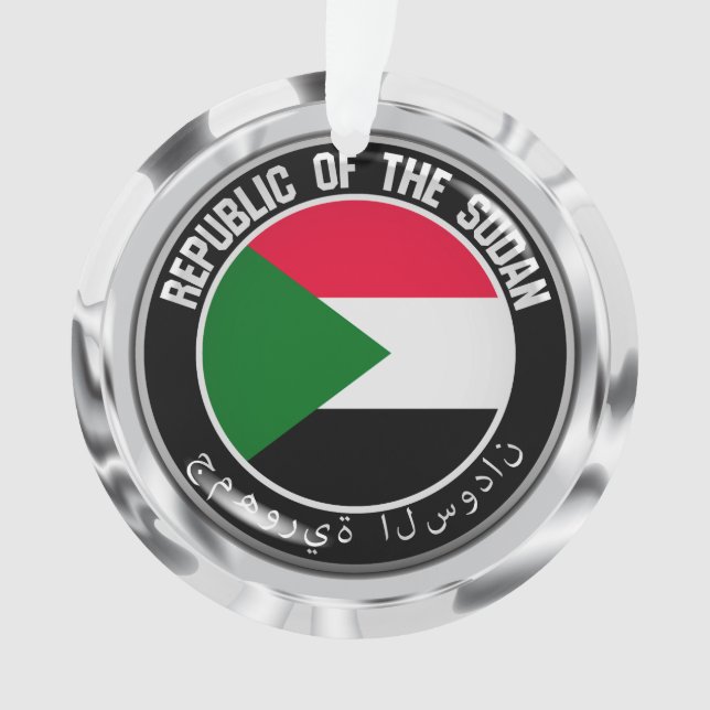 Sudan Round Emblem Ornament (Front)