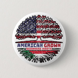 Sudan Sudanese US American USA United States Tree 6 Cm Round Badge
