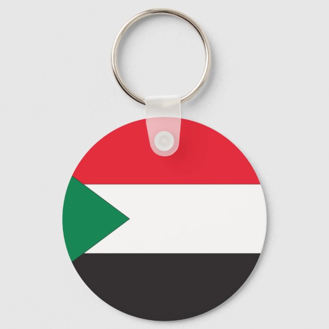 Sudanese Flag Key Ring (Front)