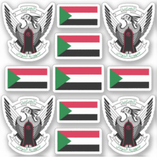 Sudanese national symbols /Coat of arms and flag S