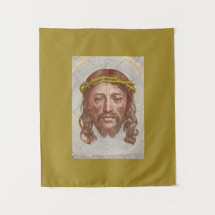 Sudarium of Saint Veronica by Claude Mellan 1649 Tapestry