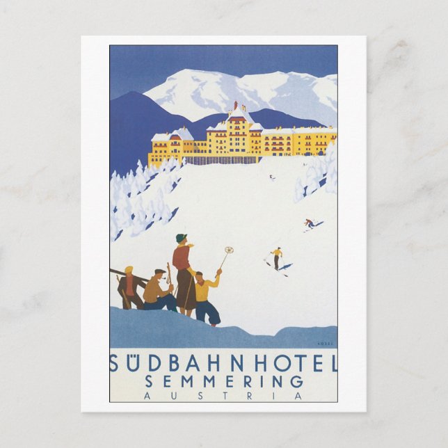 Sudbahn Hotel Semmering Austria Postcard (Front)