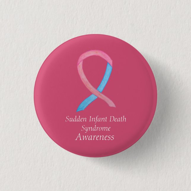 Sudden Infant Death (SIDS) Awareness Custom Pin (Front)