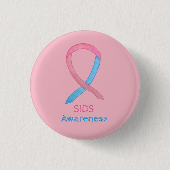 Sudden Infant Death (SIDS) Awareness Custom Pin (Front)