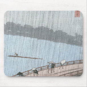 Sudden Shower over Shin-Ohashi Bridge and Mouse Mat