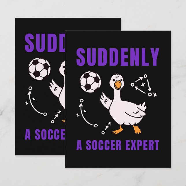 Suddenly a soccer expert announcement (Front/Back)