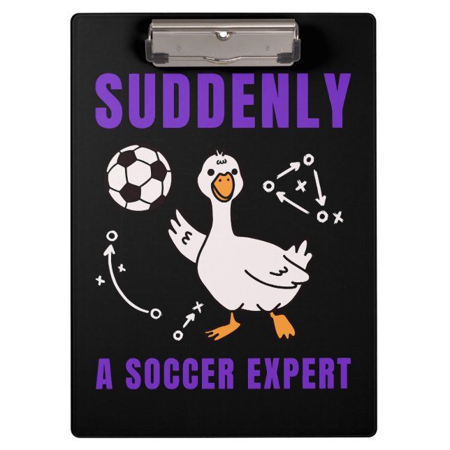 Suddenly a soccer expert clipboard (Front)