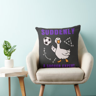 Suddenly a soccer expert cushion