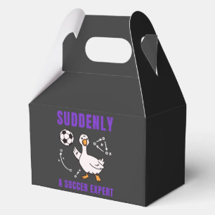 Suddenly a soccer expert favour box