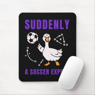 Suddenly a soccer expert mouse mat