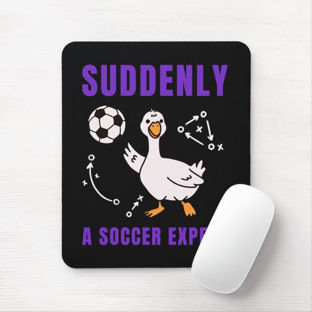 Suddenly a soccer expert mouse mat (With Mouse)