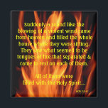 Suddenly a sound like the blowing wind... magnet<br><div class="desc">The strength of the Spirit.</div>