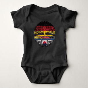 Südkorea Südkoreanisch Deutsch Deutschland Baum Baby Bodysuit