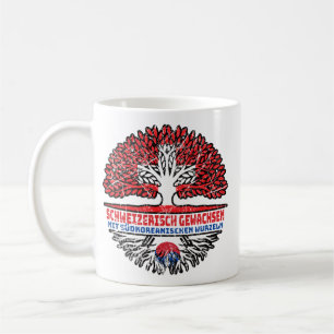 Südkorea Südkoreanisch Schweizer Schweiz Baum Coffee Mug