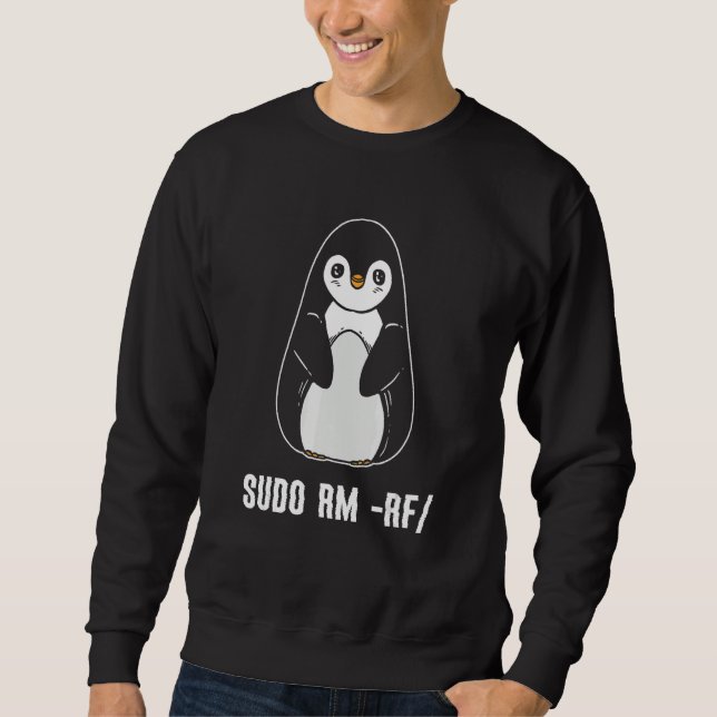 sudo rm rf Linux Computer Programmer Sweatshirt (Front)