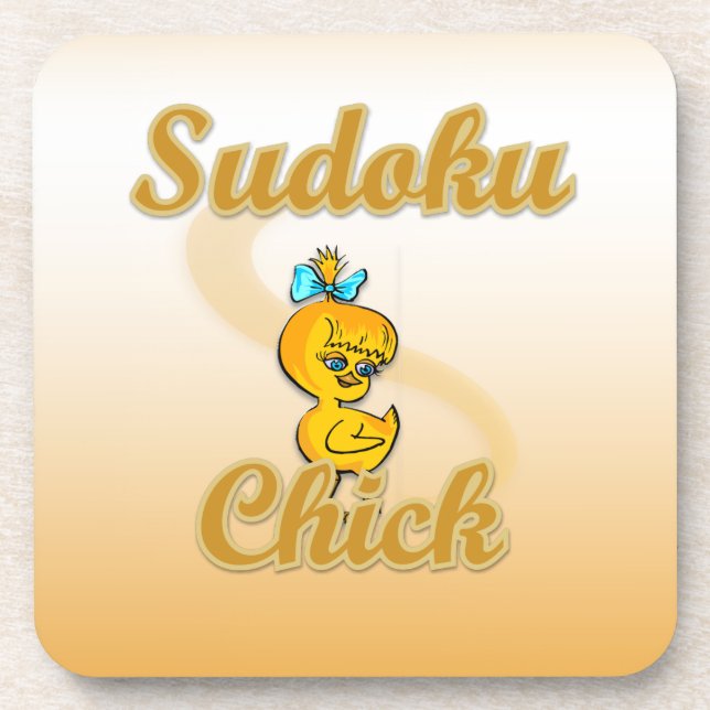 Sudoku Chick Coaster (Front)