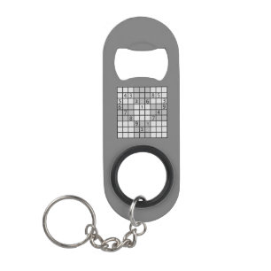 SUDOKU custom monogram bottle opener