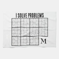 SUDOKU I Solve Problems Monogram