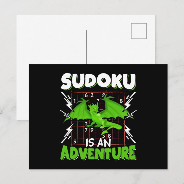 Sudoku is an Adventure Puzzle Lover Postcard (Front/Back)