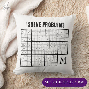 Sudoku Monogram Cushion