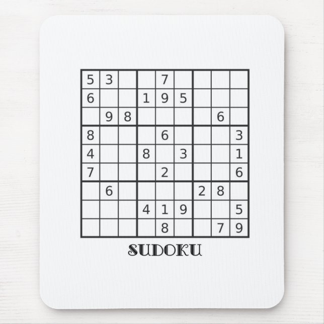 SUDOKU MOUSE MAT (Front)