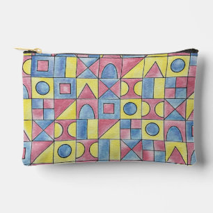 Sudoku One-Modern Bauhaus Geometric Art Accessory Pouch