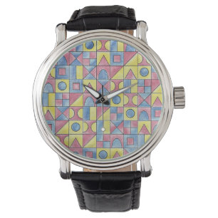 Sudoku One-Modern Bauhaus Geometric Art Watch