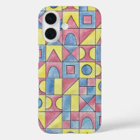 Sudoku One-Modern Bauhaus Geometric Watercolor Art
