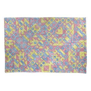 Sudoku One-Modern Minimalist Bauhaus Geometric Pillowcase
