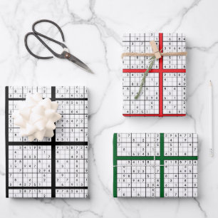 Sudoku Puzzle Design Wrapping Paper