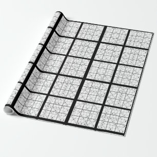 Sudoku Puzzle Design Wrapping Paper