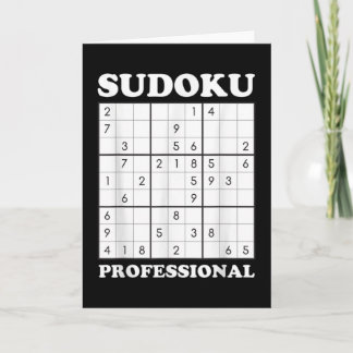 Sudoku Puzzle Game Lover Graphic Card