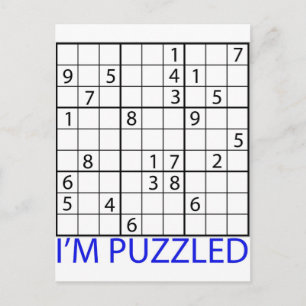Sudoku Puzzle Postcard
