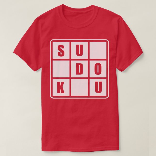 Sudoku puzzle T-Shirt (Design Front)