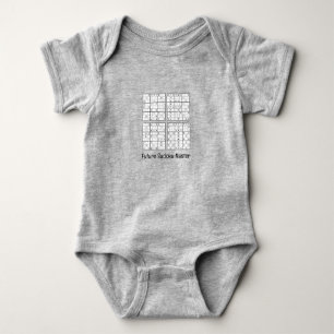 Sudoku Puzzles Design Baby Bodysuit