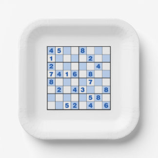  Sudoku Puzzles  Paper Plate