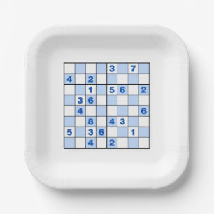  Sudoku Puzzles  Paper Plate