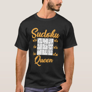 Sudoku Queen Outfit Puzzle Games For Women T-Shirt