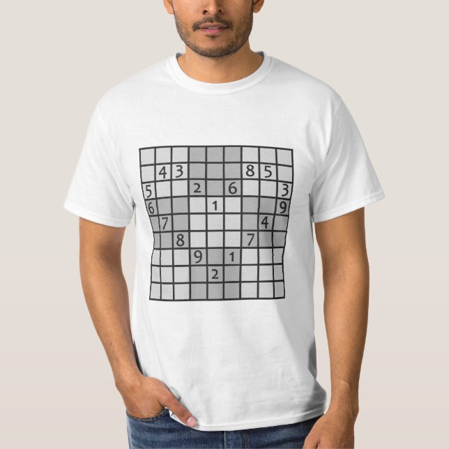 SUDOKU shirts – choose style, color (Front)
