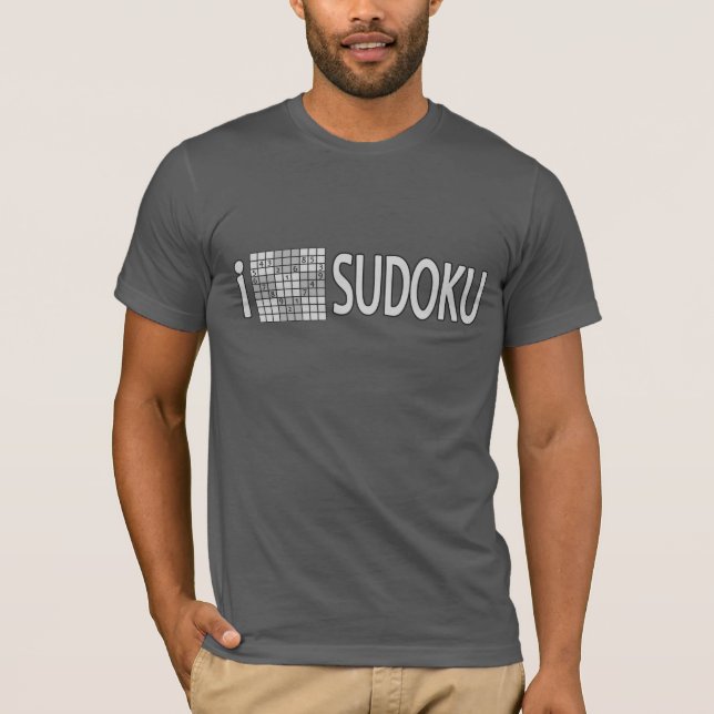 SUDOKU shirts – choose style, colour (Front)