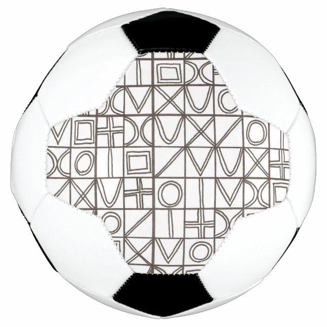 Sudoku Two-Black And White Abstract Art Football (Front)