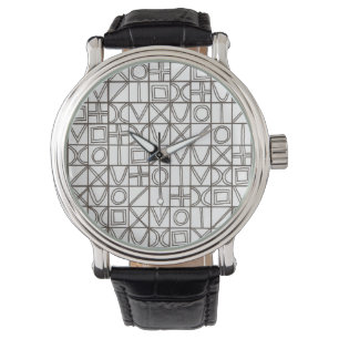 Sudoku Two-Modern Minimalist Geometric Watch
